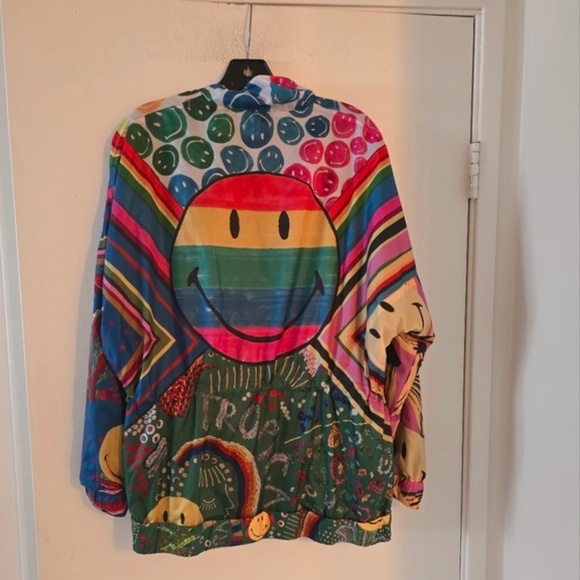 Jackets & Blazers - Farm Rio Smiley Windbreaker Jacket